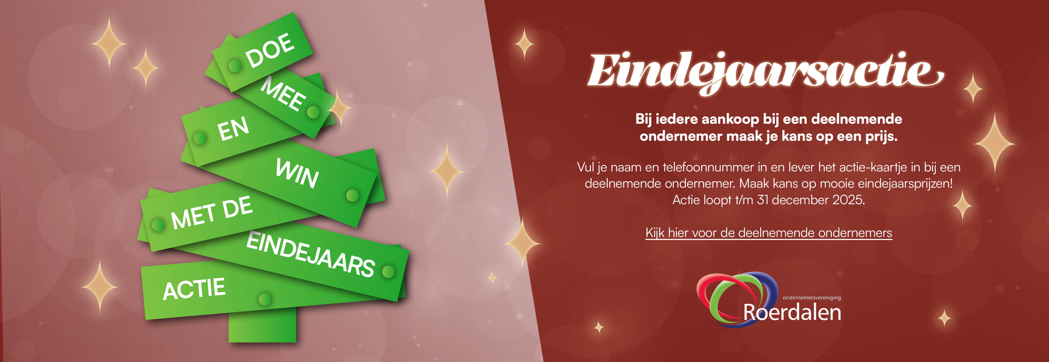 eindejaarsactie banner
